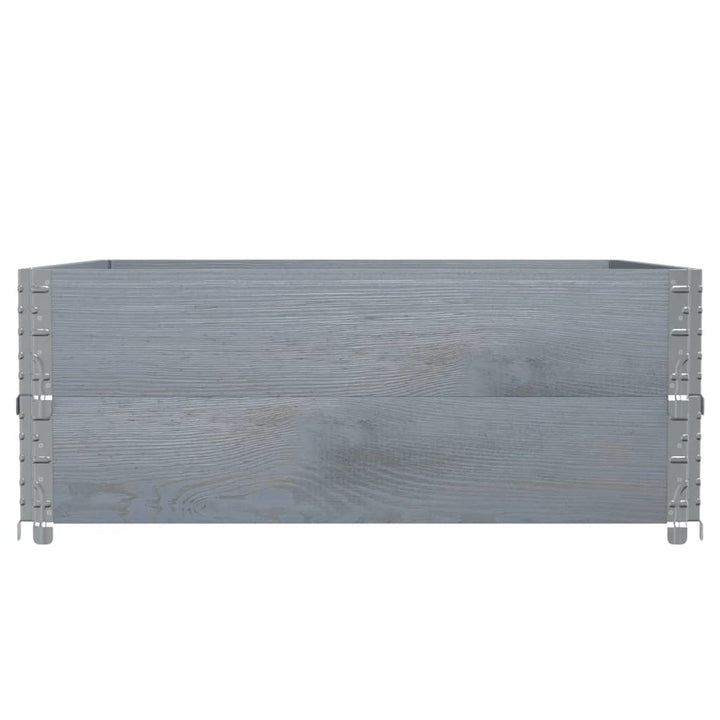 plantekasse 100x100 cm massivt fyrretræ grå