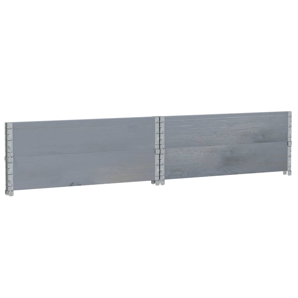 plantekasse 100x100 cm massivt fyrretræ grå