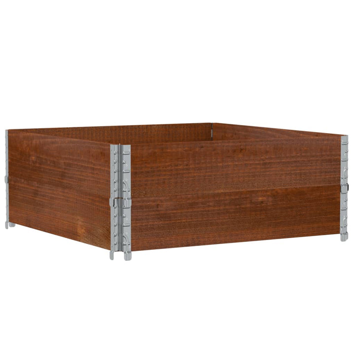 plantekasse 100x100 cm massivt fyrretræ brun