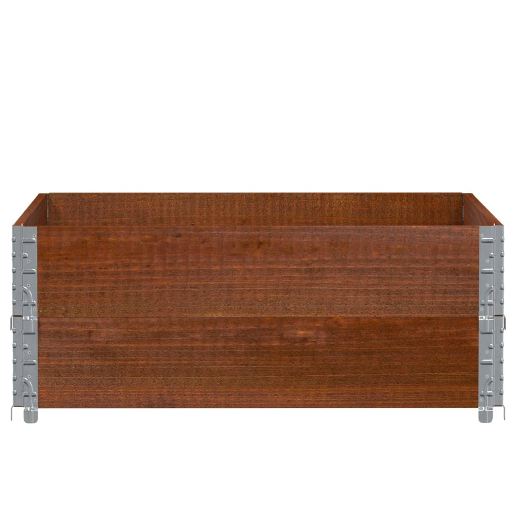 plantekasse 100x100 cm massivt fyrretræ brun