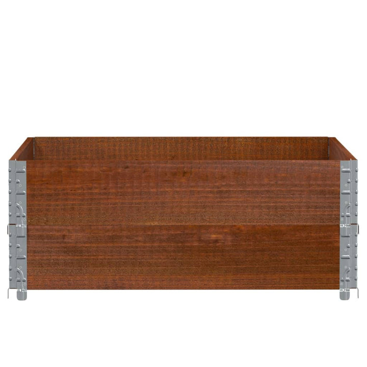 plantekasse 100x100 cm massivt fyrretræ brun
