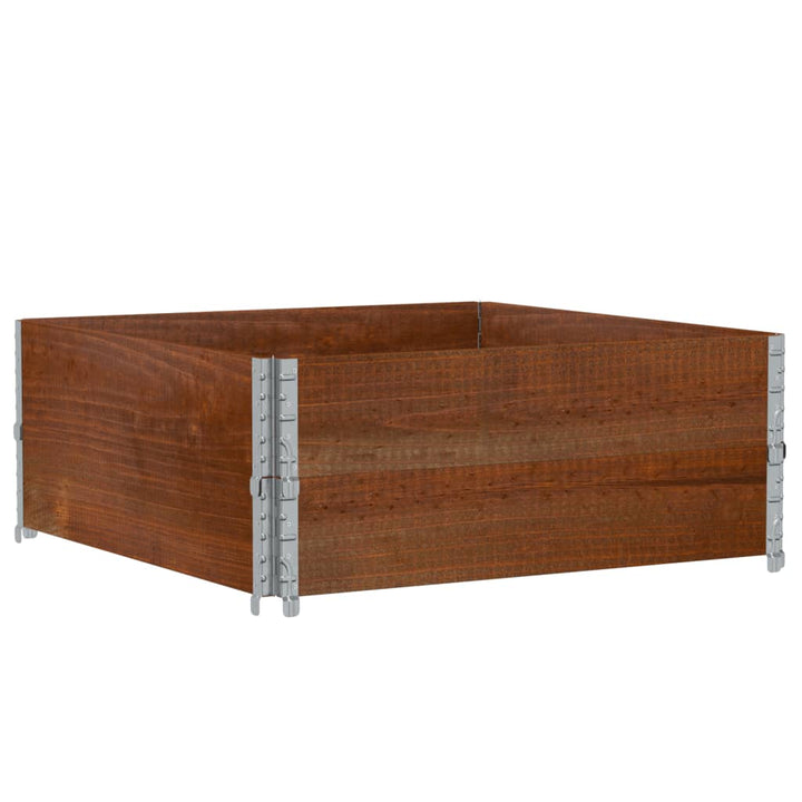 plantekasse 100x100 cm massivt fyrretræ brun