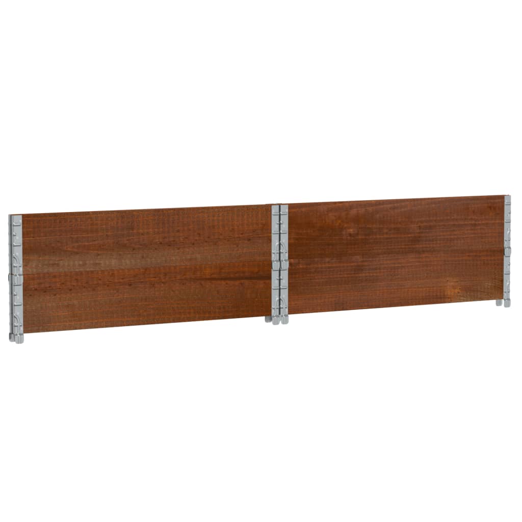 plantekasse 100x100 cm massivt fyrretræ brun