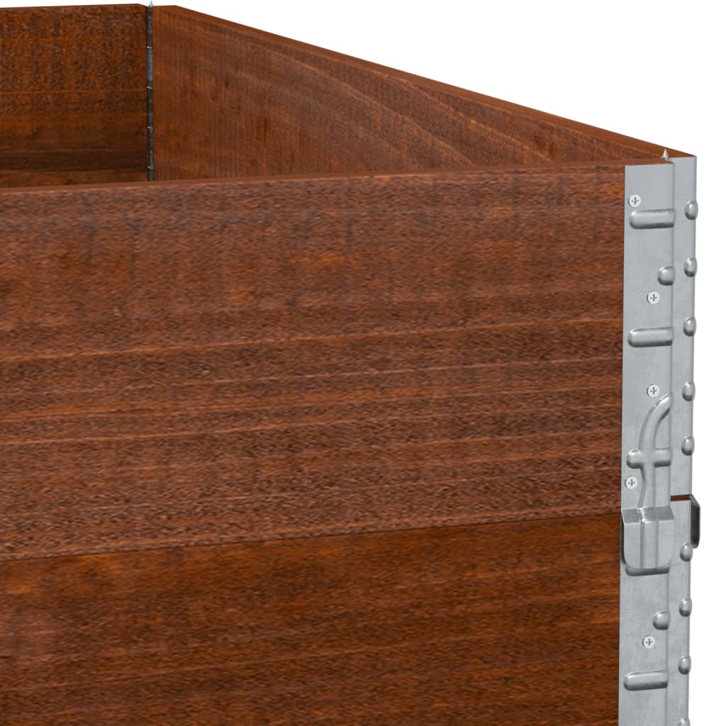 plantekasse 100x100 cm massivt fyrretræ brun