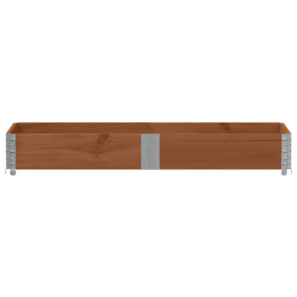plantekasse 150x50 cm massivt fyrretræ brun
