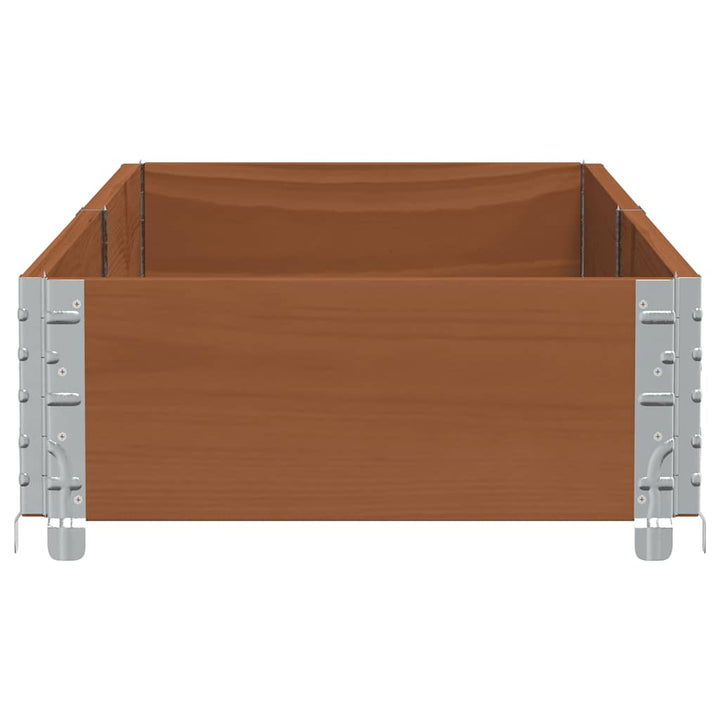 plantekasse 150x50 cm massivt fyrretræ brun