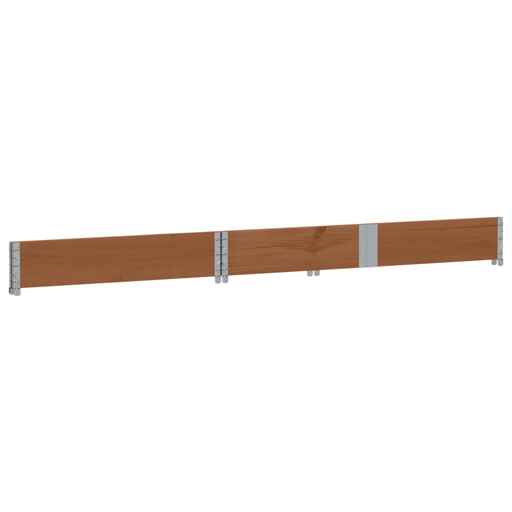 plantekasse 150x50 cm massivt fyrretræ brun