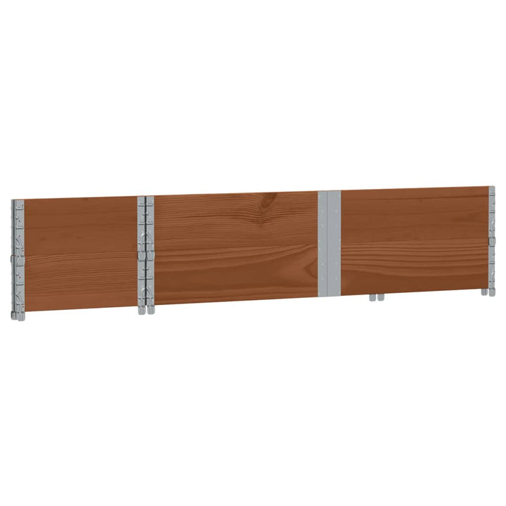 plantekasse 150x50 cm massivt fyrretræ brun