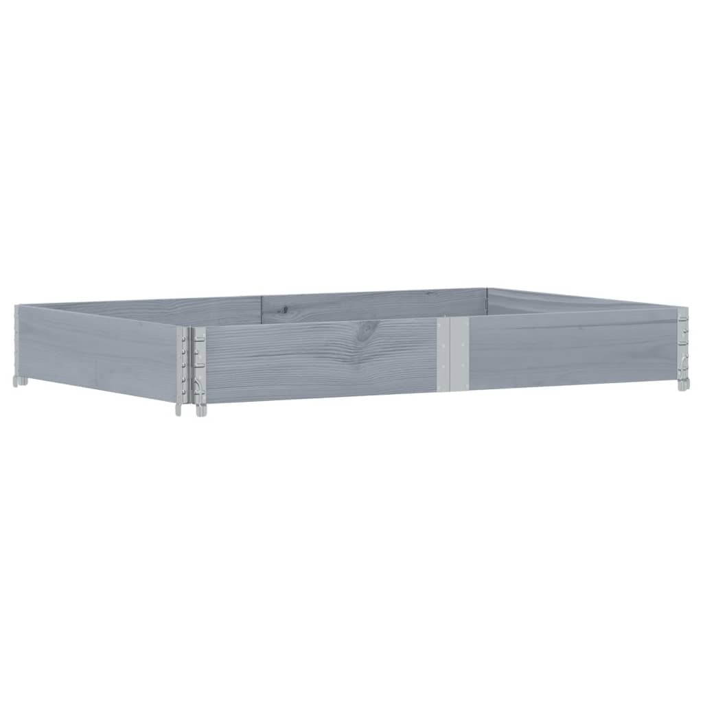 plantekasse 150x100 cm massivt fyrretræ grå