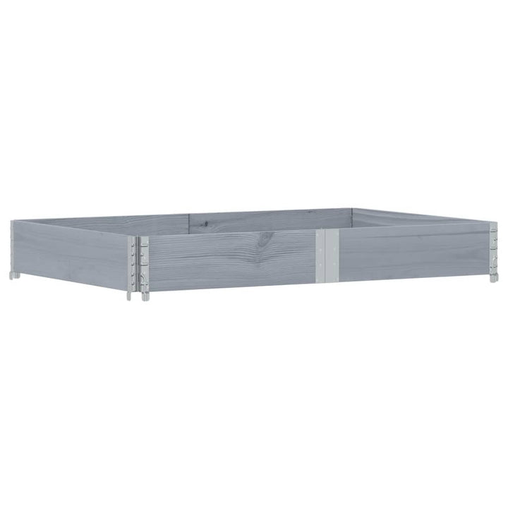 plantekasse 150x100 cm massivt fyrretræ grå