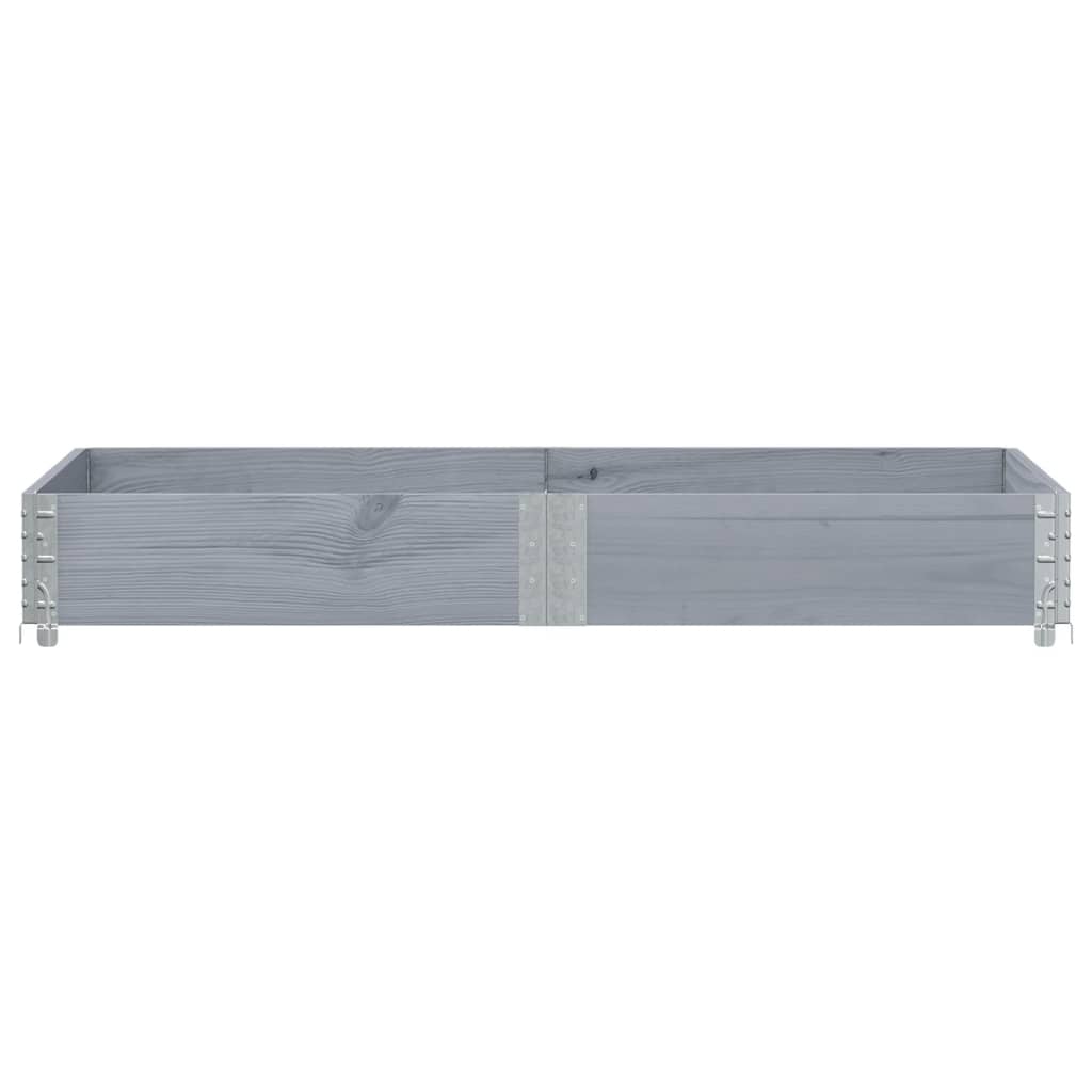 plantekasse 150x100 cm massivt fyrretræ grå