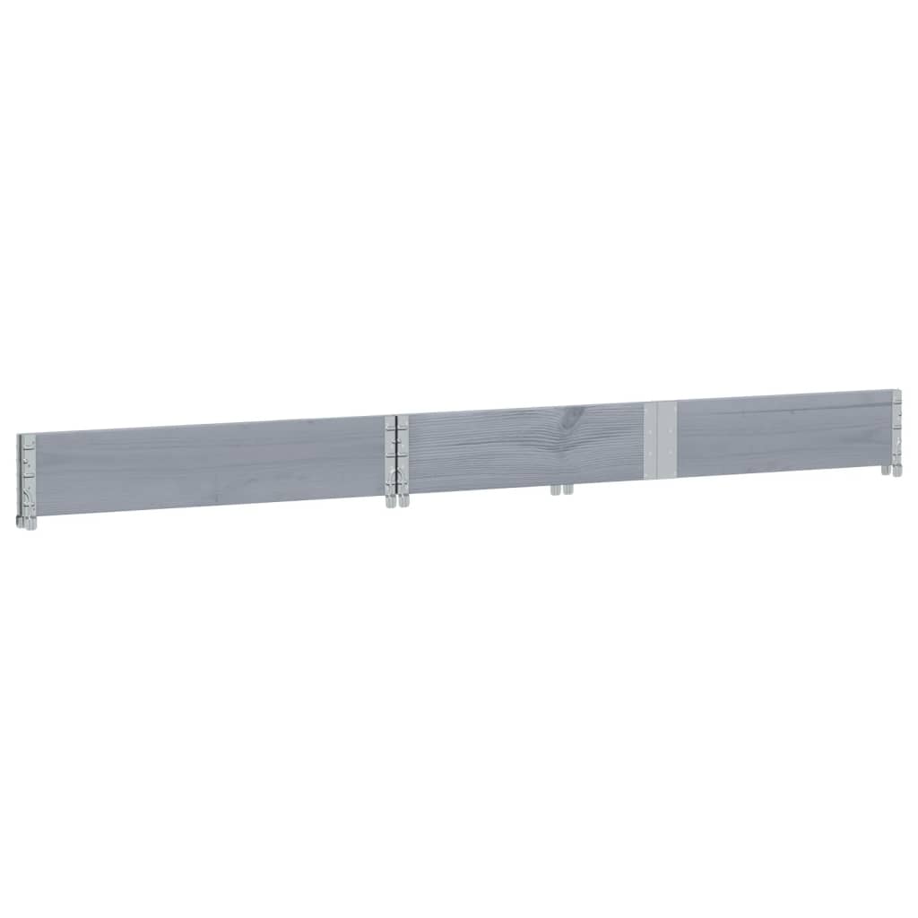 plantekasse 150x100 cm massivt fyrretræ grå