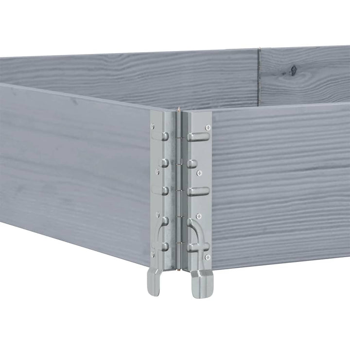 plantekasse 150x100 cm massivt fyrretræ grå