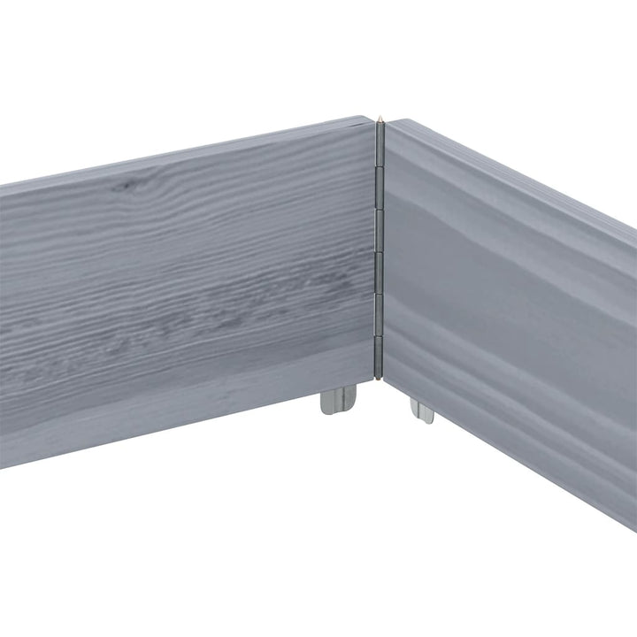 plantekasse 150x100 cm massivt fyrretræ grå