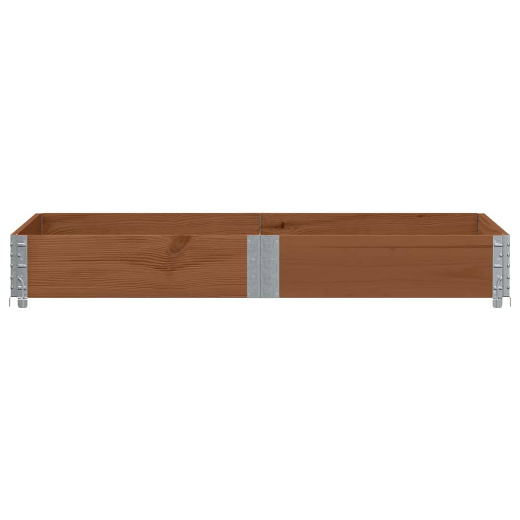 plantekasse 150x100 cm massivt fyrretræ brun