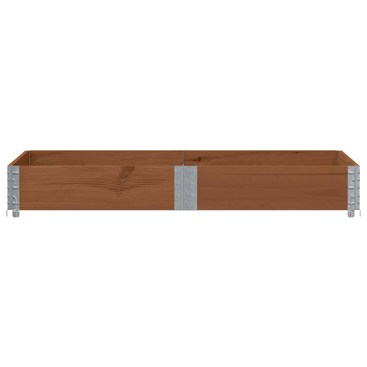 plantekasse 150x100 cm massivt fyrretræ brun