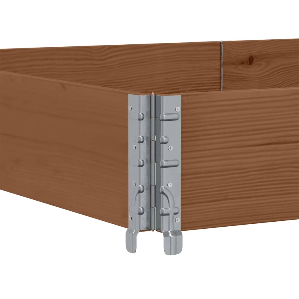 plantekasse 150x100 cm massivt fyrretræ brun