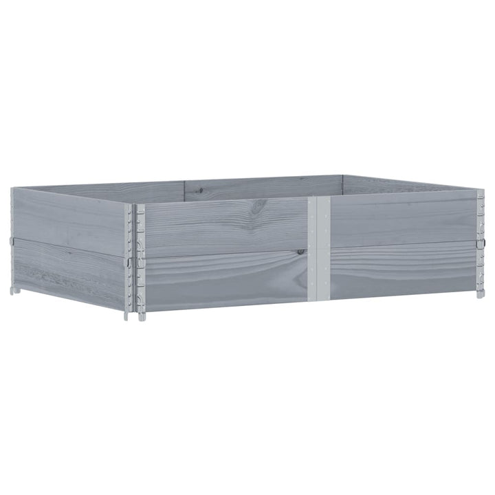 plantekasse 150x100 cm massivt fyrretræ grå