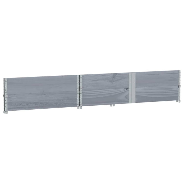 plantekasse 150x100 cm massivt fyrretræ grå