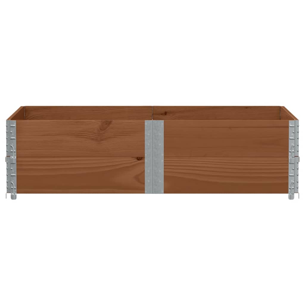 plantekasse 150x100 cm massivt fyrretræ brun