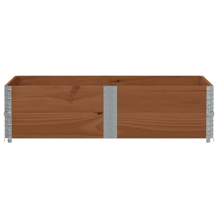 plantekasse 150x100 cm massivt fyrretræ brun
