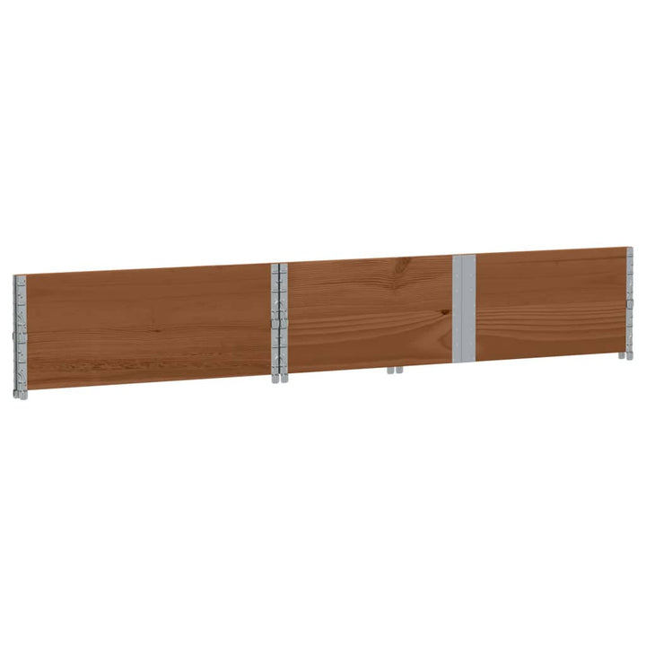 plantekasse 150x100 cm massivt fyrretræ brun