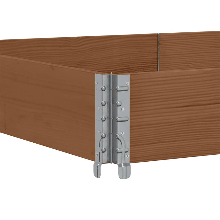 plantekasse 150x100 cm massivt fyrretræ brun