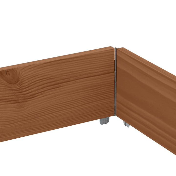 plantekasse 150x100 cm massivt fyrretræ brun