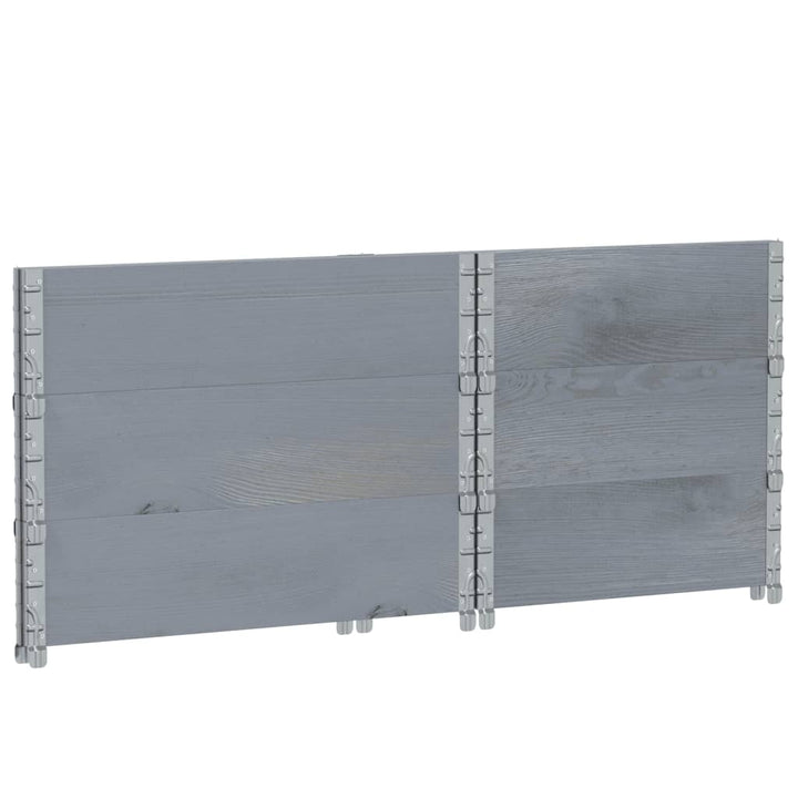 plantekasse 80x60 cm massivt fyrretræ grå