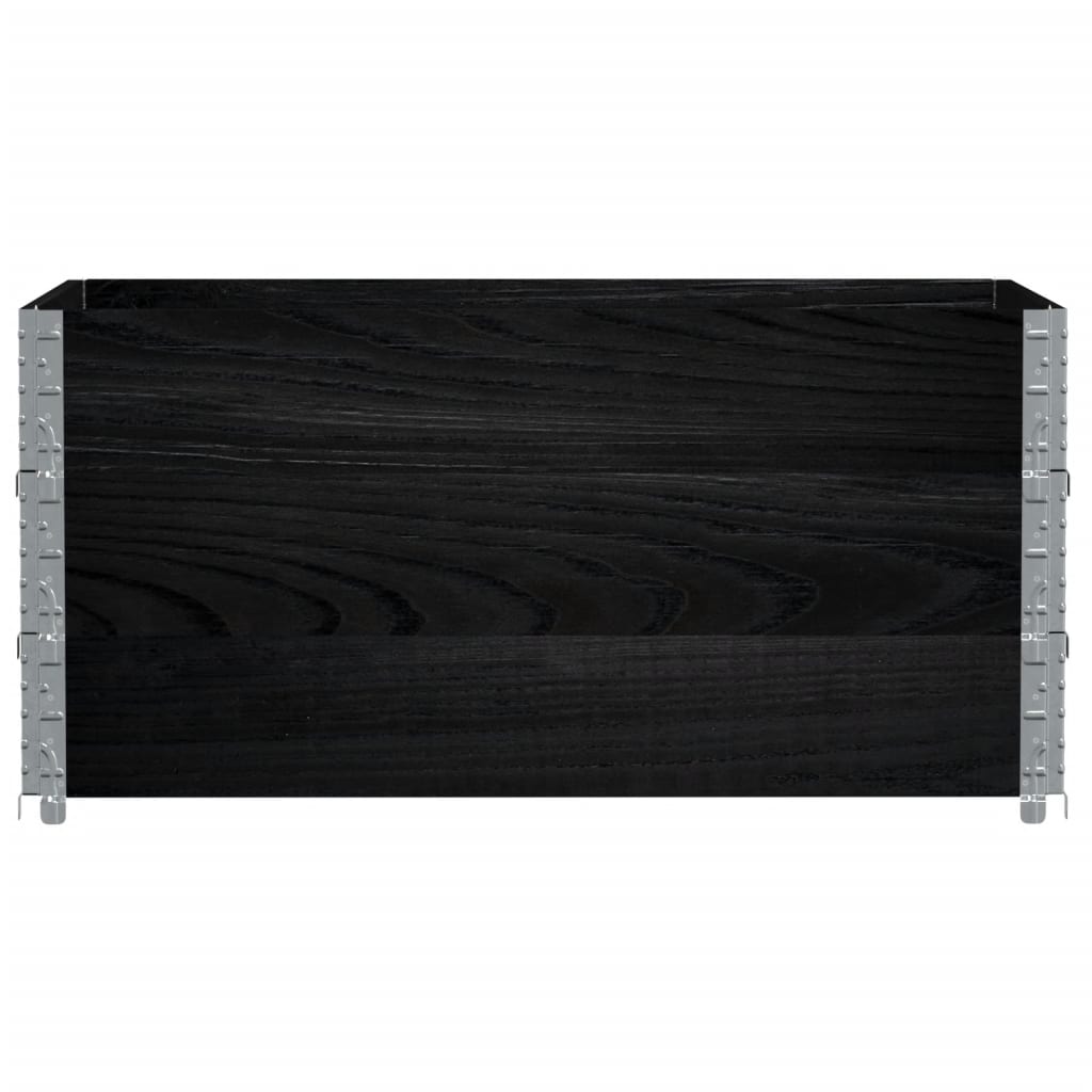 plantekasse 120x80 cm massivt fyrretræ sort