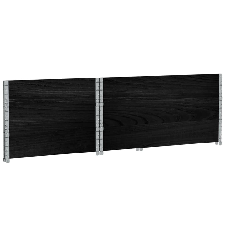 plantekasse 120x80 cm massivt fyrretræ sort