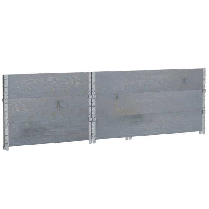 plantekasse 120x80 cm massivt fyrretræ grå