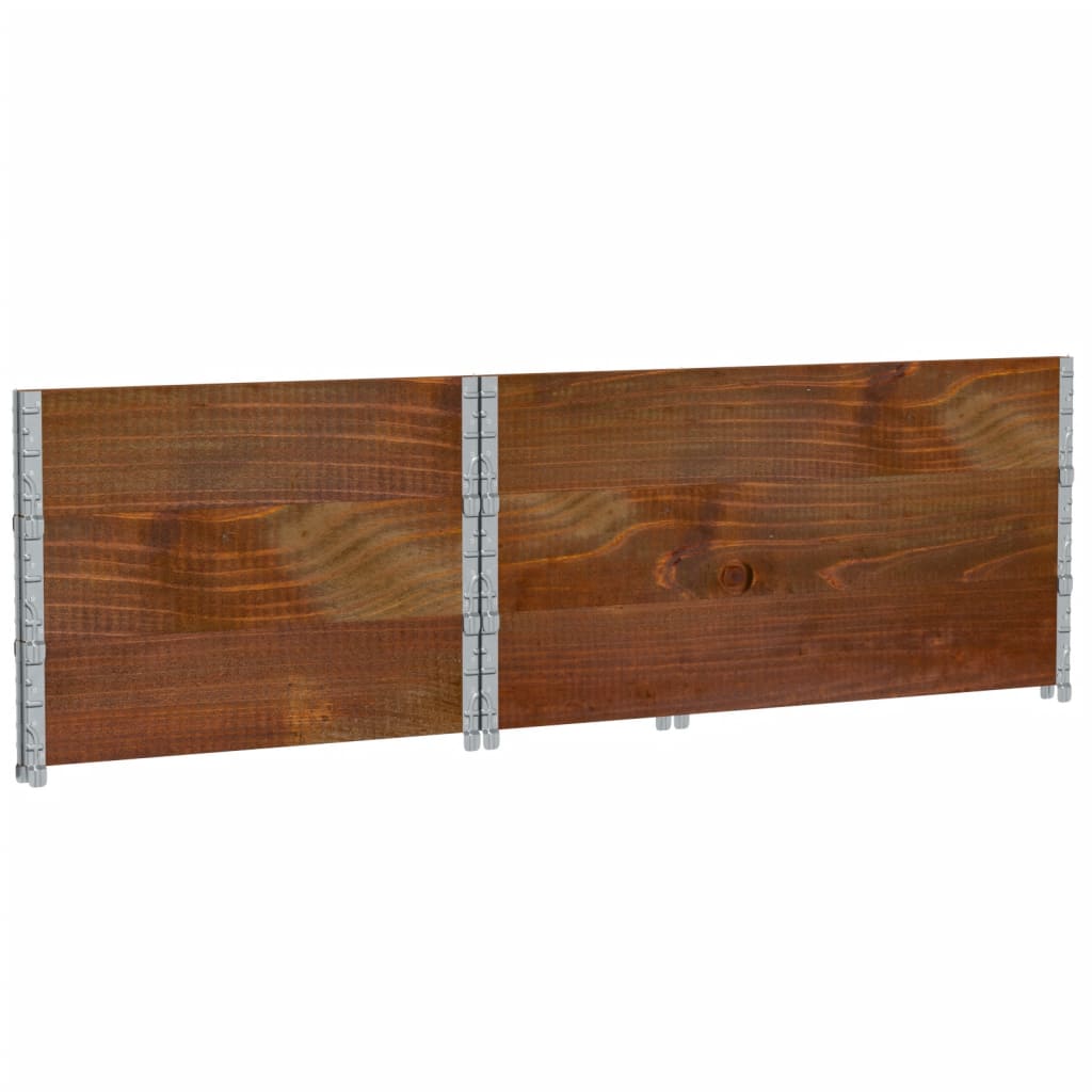plantekasse 120x80 cm massivt fyrretræ brun
