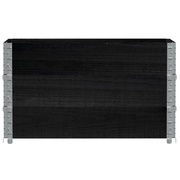 plantekasse 100x50 cm massivt fyrretræ sort