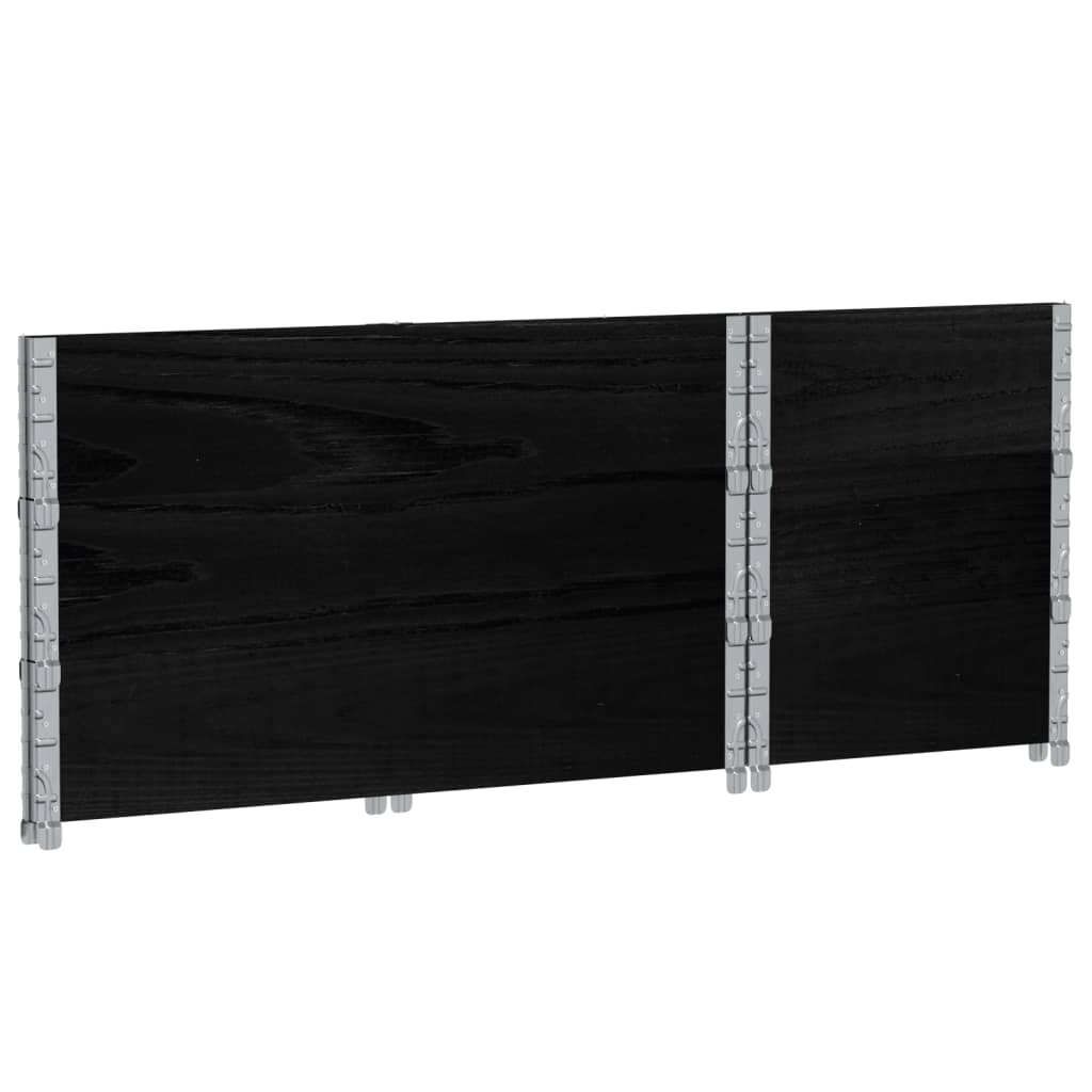 plantekasse 100x50 cm massivt fyrretræ sort