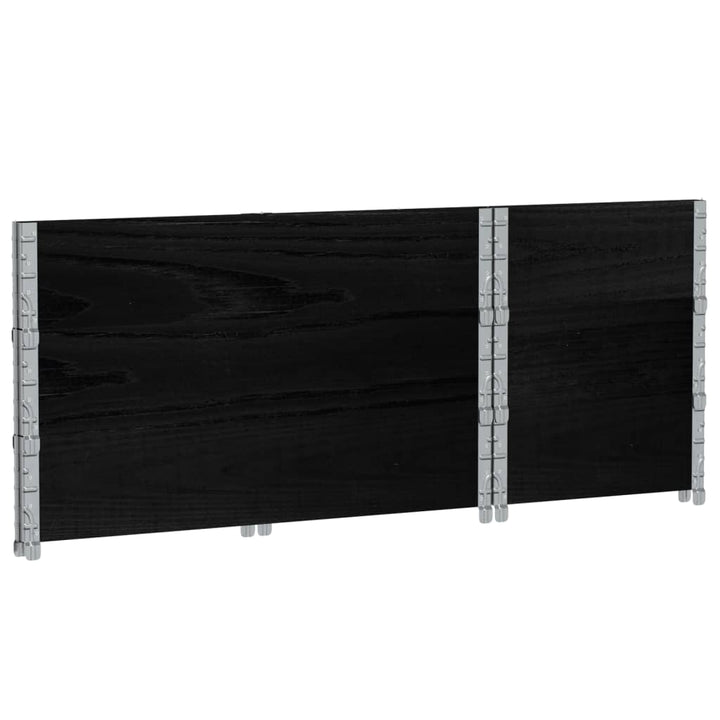 plantekasse 100x50 cm massivt fyrretræ sort