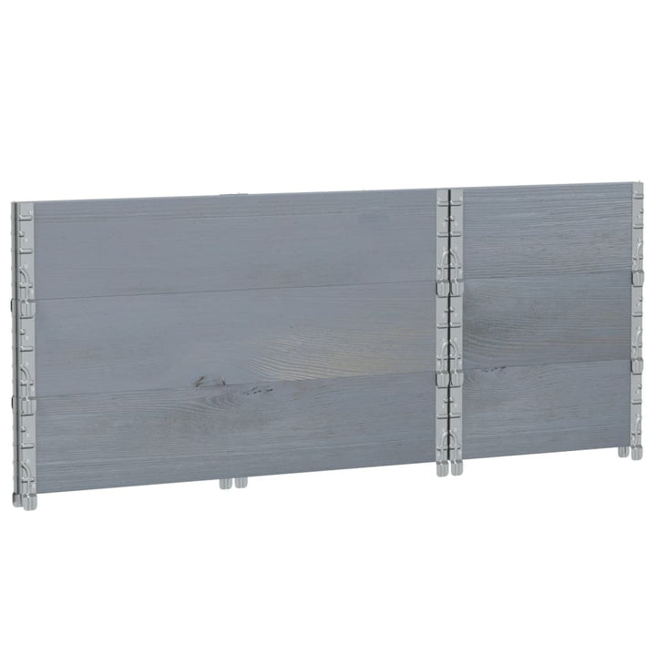 plantekasse 100x50 cm massivt fyrretræ grå