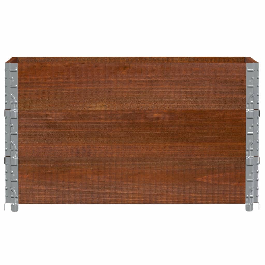 plantekasse 100x50 cm massivt fyrretræ brun