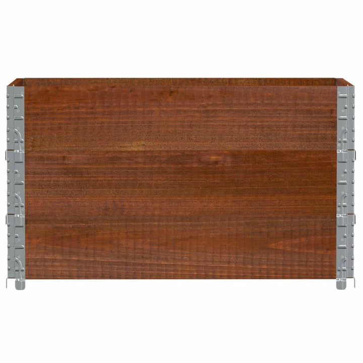 plantekasse 100x50 cm massivt fyrretræ brun