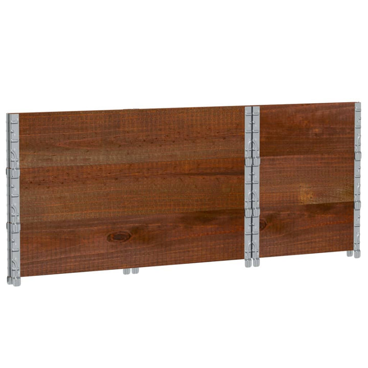 plantekasse 100x50 cm massivt fyrretræ brun