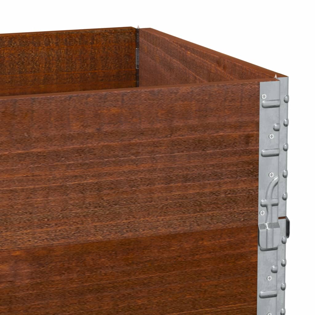 plantekasse 100x50 cm massivt fyrretræ brun