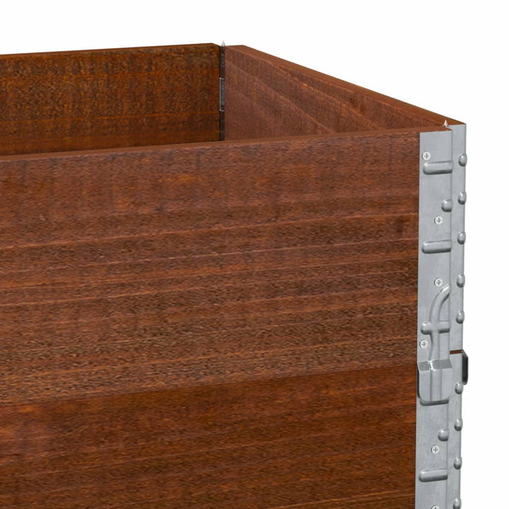 plantekasse 100x50 cm massivt fyrretræ brun