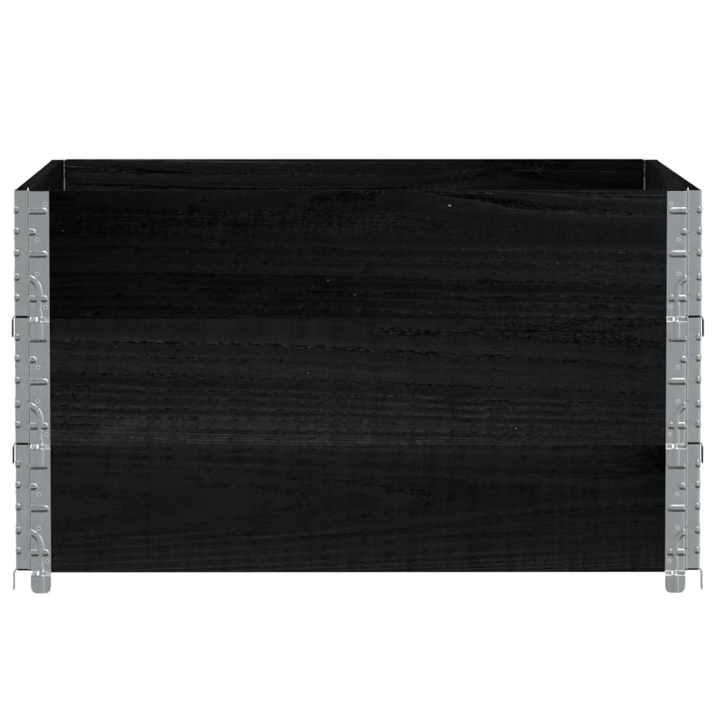 plantekasse 100x100 cm massivt fyrretræ sort