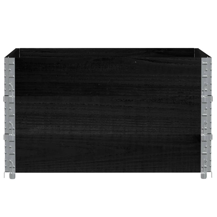 plantekasse 100x100 cm massivt fyrretræ sort