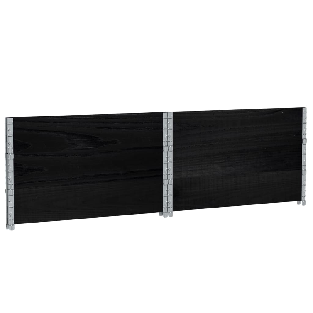 plantekasse 100x100 cm massivt fyrretræ sort
