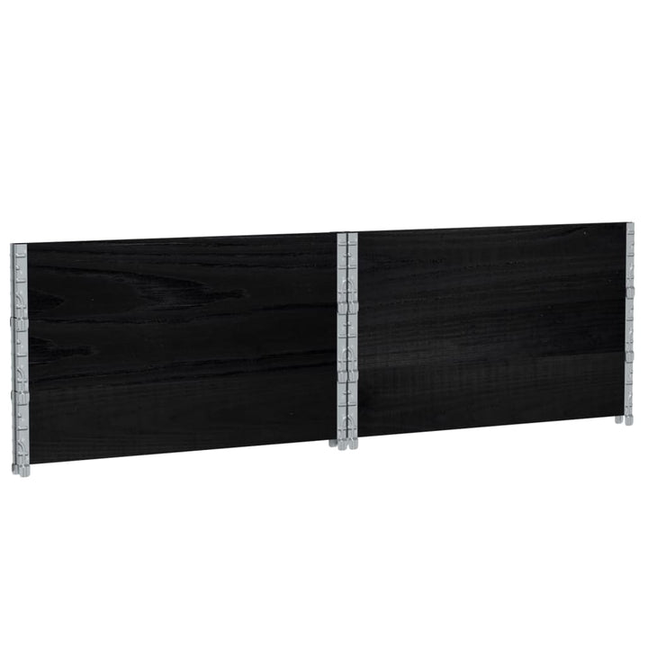 plantekasse 100x100 cm massivt fyrretræ sort