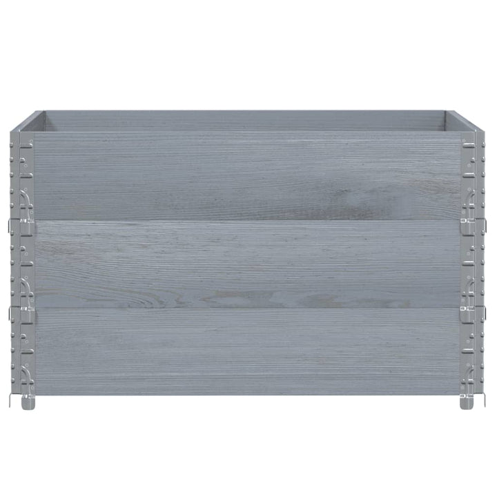 plantekasse 100x100 cm massivt fyrretræ grå