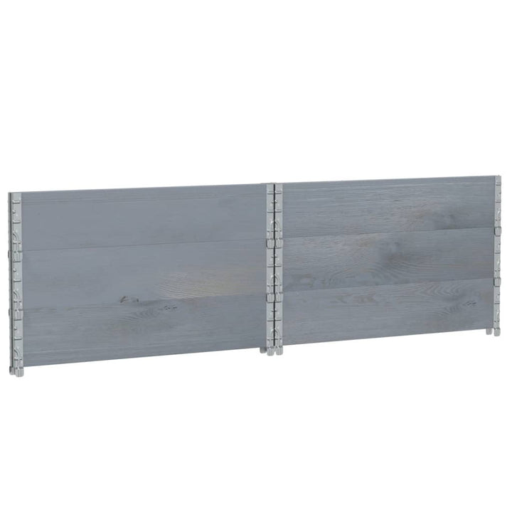 plantekasse 100x100 cm massivt fyrretræ grå