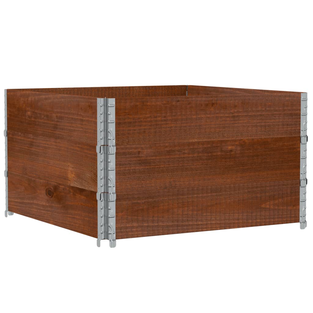 plantekasse 100x100 cm massivt fyrretræ brun