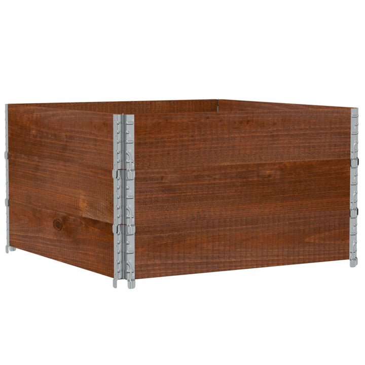 plantekasse 100x100 cm massivt fyrretræ brun